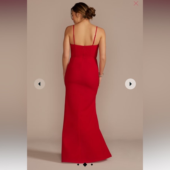 DB STUDIO
crepe keyhole sheath with side slit - Picture 2 of 6